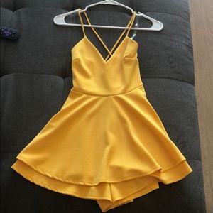 Yellow Mini Dress